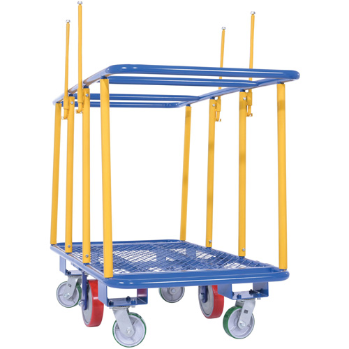 Chariot horizontal pour panneaux, 63-7/16" x 28-1/2" x 40-15/16", Capacit&eacute; 2000 lb Les Fournitures Industrielles Méga
