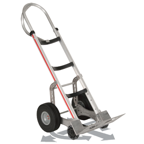 Diable autostabilisant, Prise En P, Aluminium, Hauteur de 55'', Capacit&eacute; 500 lb Les Fournitures Industrielles Méga