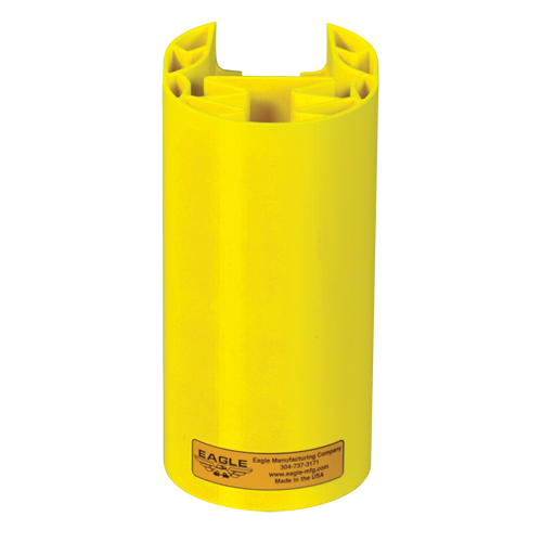 Butoir en poly pour rayonnage, 5" la x 6" lo x 8" h, Jaune Les Fournitures Industrielles Méga