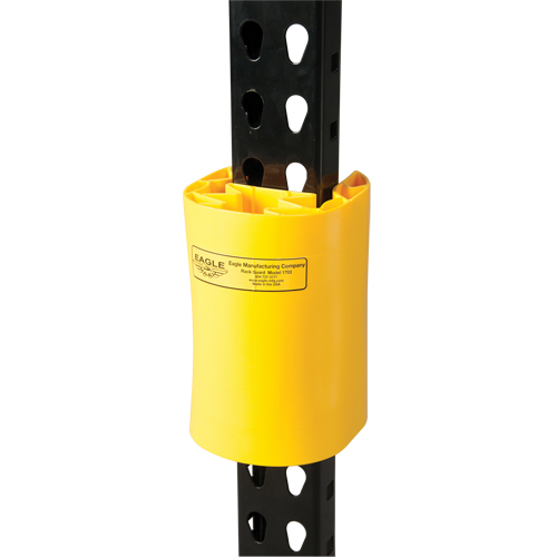 Butoir en poly pour rayonnage, 5" la x 6" lo x 8" h, Jaune Les Fournitures Industrielles Méga