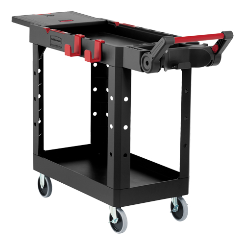 Heavy-Duty Adaptable Utility Cart, 2 Tiers, 25-1/5" x 36" x 51-1/2", 500 lbs. Capacity Les Fournitures Industrielles Méga