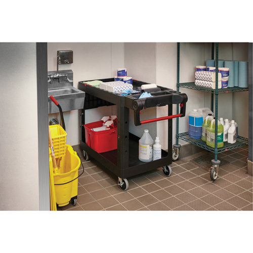 Heavy-Duty Adaptable Utility Cart, 2 Tiers, 25-1/5" x 36" x 51-1/2", 500 lbs. Capacity Les Fournitures Industrielles Méga