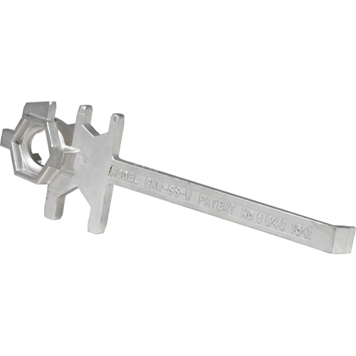 Drum Wrench, 3/4"/2" Opening, 9-1/2" Handle, Stainless Steel Les Fournitures Industrielles Méga