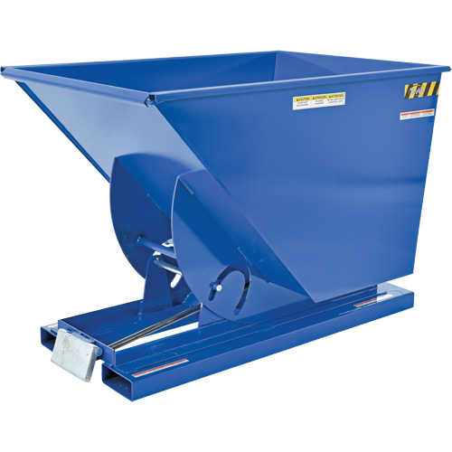 Conteneur autobasculeur, Acier, 1 vg³, Bleu Les Fournitures Industrielles Méga