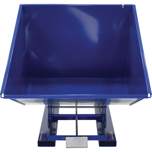 Self-Dumping Hopper, Steel, 2 cu.yd., Blue Les Fournitures Industrielles Méga