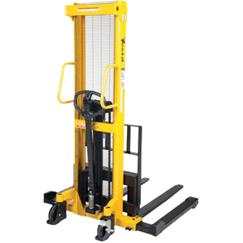 Manual Hydraulic Stacker, Hand Pump Operated, 2000 lbs. Capacity, 35" Max Lift Les Fournitures Industrielles Méga