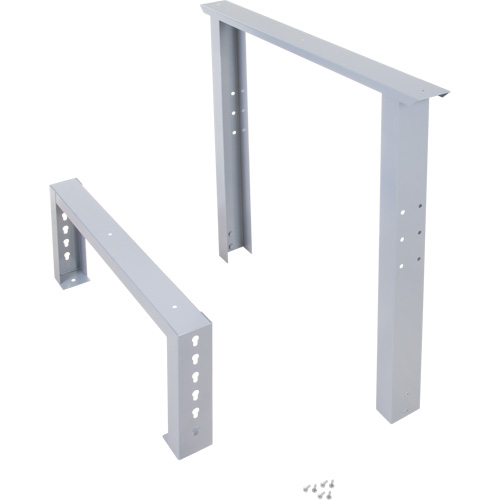Pattes d'&eacute;tabli pour service industriel, Acier, 30" p x 34" h, Simple Les Fournitures Industrielles Méga