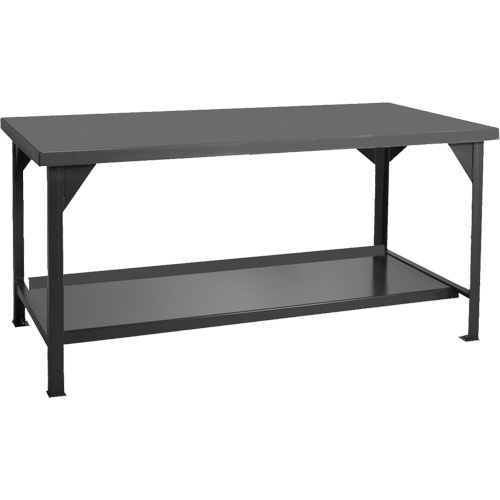 Heavy-Duty Workbench, 48" W x 30" D x 34" H, 4000 lbs. Capacity Les Fournitures Industrielles Méga
