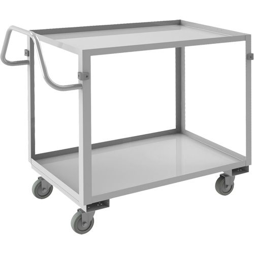 Chariot avec tablettes de calibre industriel, 2 Tiers, 22-1/2" la x 36-1/2" h x 42-7/16" p, Capacit&eacute; 600 lb Les Fournitures Industrielles Méga