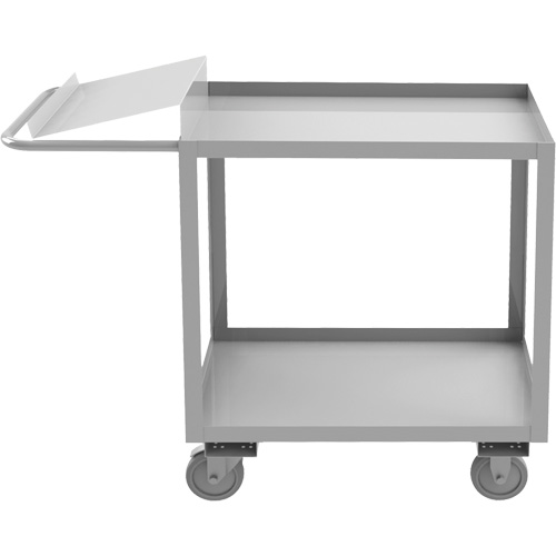 Chariot de pr&eacute;paration de commande de calibre industriel, 39" h x 18-1/8" la x 45" p, 2 Tablettes, Capacit&eacute; 1200 lb Les Fournitures Industrielles Méga