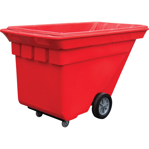 Techtruck Tilt Truck, Polyethylene, 5/8 cu. yd., 1000 lbs. Load Capacity Les Fournitures Industrielles Méga