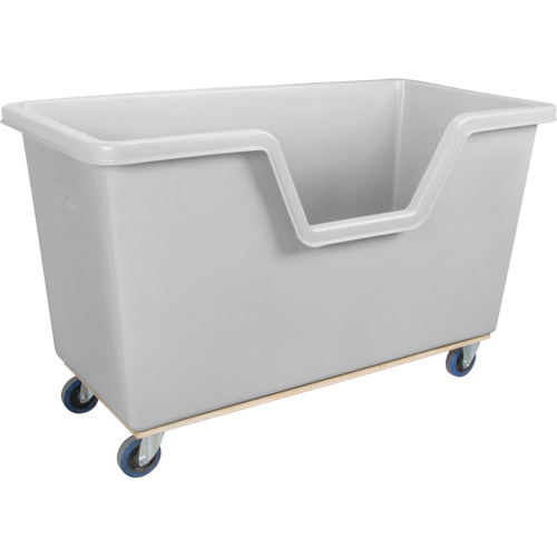 Chariot-caisse &agrave; c&ocirc;t&eacute; ouvert, Poly&eacute;thyl&egrave;ne, 63" lo x 34-1/4'' la x 38-1/2" h, Volume 24 pi³, Capacit&eacute; 1200 lb Les Fournitures Industrielles Méga