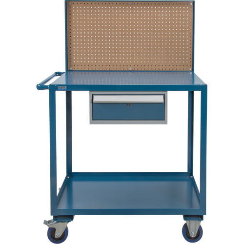 Chariot de service mobile, 2 Tiers, 24" la x 57" h x 40" p, Capacit&eacute; 1200 lb Les Fournitures Industrielles Méga