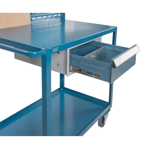 Chariot de service mobile, 2 Tiers, 24" la x 57" h x 40" p, Capacit&eacute; 1200 lb Les Fournitures Industrielles Méga