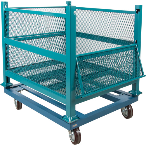 Socle roulant pour contenant ouvert en maille, 40,5" la x 34-1/2" p x 10" h, Capacit&eacute; de 3000 lb Les Fournitures Industrielles Méga