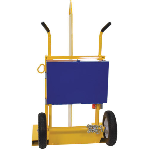 Welding Cylinder Torch Cart, Foam-Filled Wheels, 24" W x 19-1/2" L Base, 500 lbs. Les Fournitures Industrielles Méga