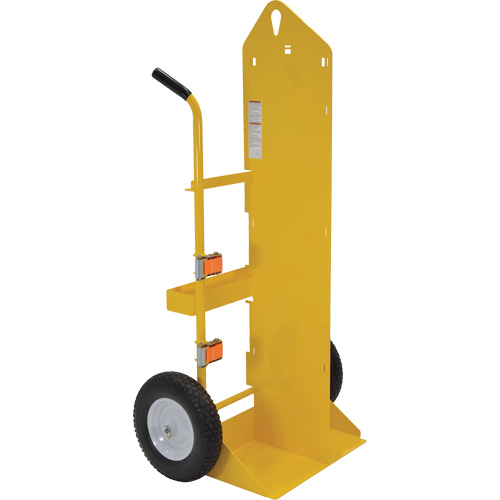 Chariot pour chalumeau et bouteille &agrave; gaz, Roues Rempli de mousse, Base de 23-13/16" la x 22-13/16" lo, 500 lb Les Fournitures Industrielles Méga