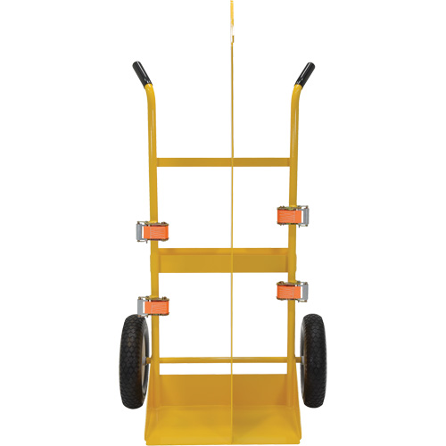Chariot pour chalumeau et bouteille &agrave; gaz, Roues Rempli de mousse, Base de 23-13/16" la x 22-13/16" lo, 500 lb Les Fournitures Industrielles Méga