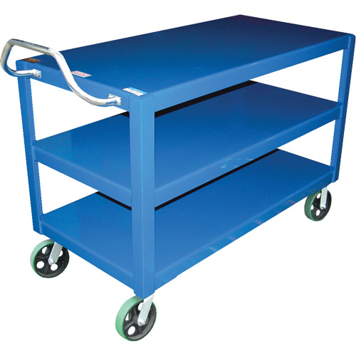 Chariot &agrave; poign&eacute;e ergonomique Ergo-Handle, 4000 lb Capacit&eacute;, Acier, 24-1/2" la x 41" ha x 54-7/8" p, Bordure vers le bas Les Fournitures Industrielles Méga