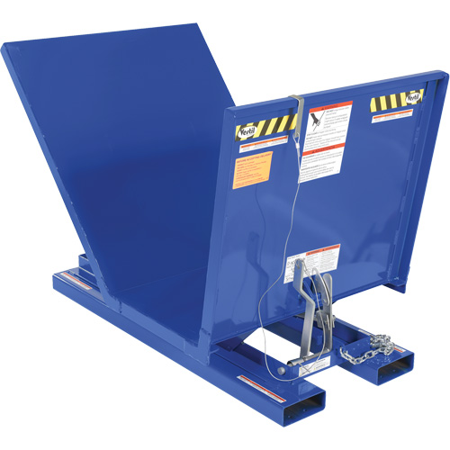Open Sided Hopper, Steel, 1 cu.yd., Blue Les Fournitures Industrielles Méga
