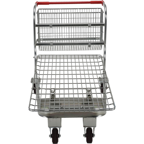Nestable Wire Cart, Steel, 28-3/4" x 37-1/16" x 59-5/8", 275 lbs. Capacity Les Fournitures Industrielles Méga