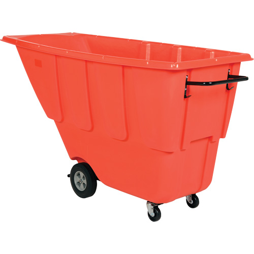 Chariot basculeur, Poly&eacute;thyl&egrave;ne, 0,5 vg³, Capacit&eacute; de charge de 450 lb Les Fournitures Industrielles Méga