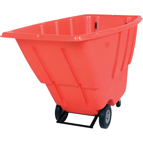 Chariot basculeur, Poly&eacute;thyl&egrave;ne, 0,5 vg³, Capacit&eacute; de charge de 450 lb Les Fournitures Industrielles Méga