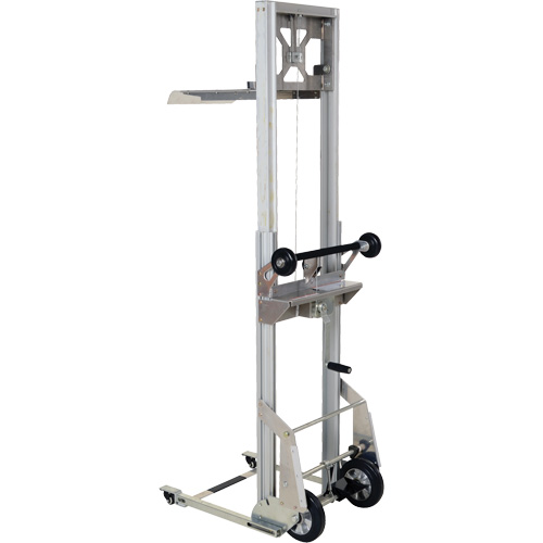 Portable Aluminum Load Lifter, Foot Pump Operated, 200 lbs. Capacity, 61" Max Lift Les Fournitures Industrielles Méga