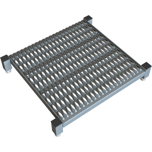 Adjustable Height One-Step Work Platform, 24" W x 24" D, 800 lbs. Capacity, All-Welded Les Fournitures Industrielles Méga