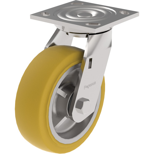 21 Series Medium-Duty Caster, Swivel, 5" (127 mm), Urethane, 840 lbs. (381 kg.) Les Fournitures Industrielles Méga