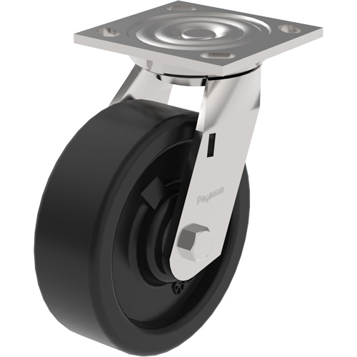 21 Series Medium-Duty Caster, Rigid, 6" (152.4 mm), Phenolic, 1200 lbs. (544.3 kg.) Les Fournitures Industrielles Méga