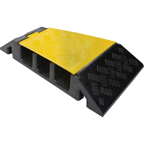 Protecteur de c&acirc;ble tourne-&agrave;-gauche robuste Powerhouse, 3 canaux, 12" lo x 19,75" la x 3" h Les Fournitures Industrielles Méga