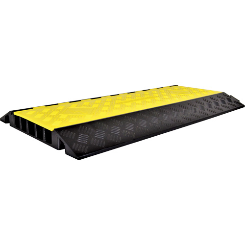Powerhouse Heavy-Duty Straight Cable Protector, 5 Channels, 36" L x 19.75" W x 2.25" H Les Fournitures Industrielles Méga