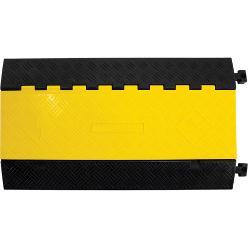 Powerhouse Medium-Duty Straight Cable Protector, 5 Channels, 36" L x 19.63" W x 2.25" H Les Fournitures Industrielles Méga