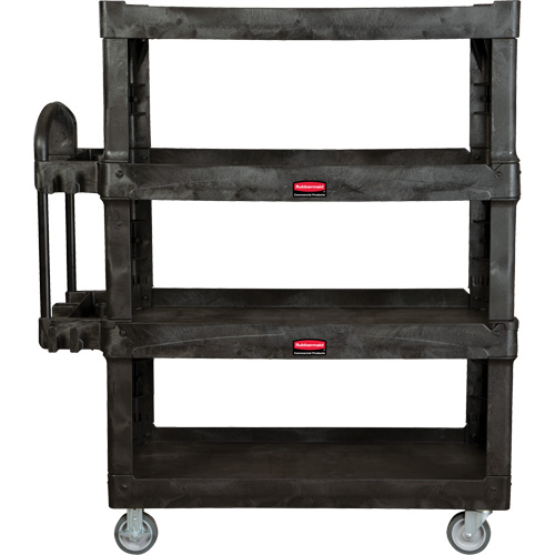 Chariot utilitaire robuste et ergonomique, 4 tiers, 24-1/4" x 62-2/5" x 54-1/10", Capacit&eacute; 700 lb Les Fournitures Industrielles Méga