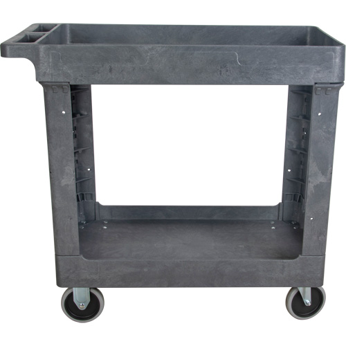Utility Service Cart, 2 Tiers, 16-1/2" x 32-1/2" x 34-1/2", 550 lbs. Capacity Les Fournitures Industrielles Méga