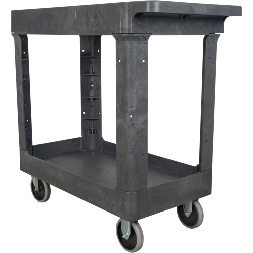 Utility Service Cart, 2 Tiers, 16-1/2" x 32-1/2" x 34-1/2", 550 lbs. Capacity Les Fournitures Industrielles Méga