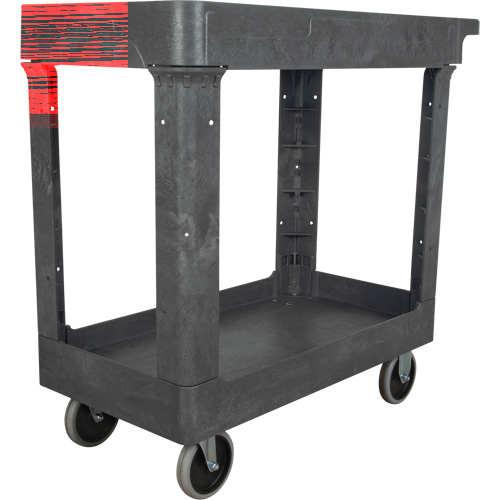 Utility Service Cart, 2 Tiers, 16-1/2" x 32-1/2" x 34-1/2", 550 lbs. Capacity Les Fournitures Industrielles Méga