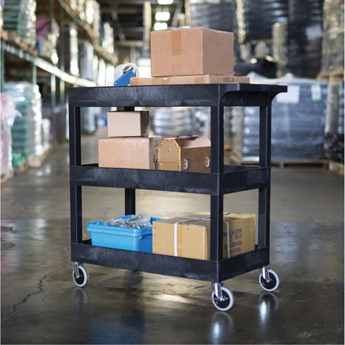 Tub Cart, 3 Tiers, 35-1/4" x 36-1/4" x 18", 300 lbs. Capacity Les Fournitures Industrielles Méga