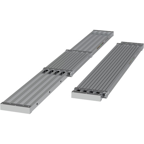 Telescoping Work Plank, 108" W x 12" D, 250 lbs. Capacity, Knocked Down Les Fournitures Industrielles Méga