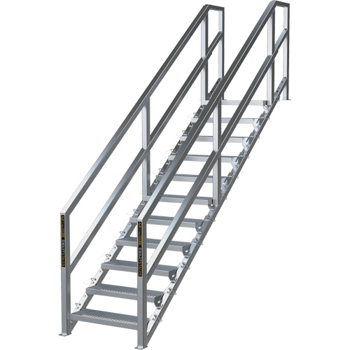 Syst&egrave;me d'escalier modulaire pour la construction de 11-16 marches SmartStairs, 120" ha Les Fournitures Industrielles Méga