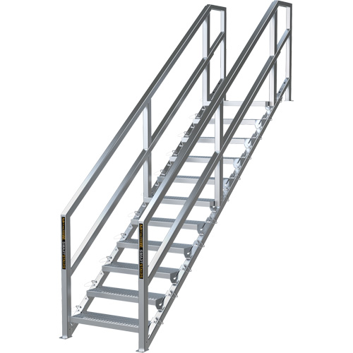 Syst&egrave;me d'escalier modulaire pour la construction de 11-16 marches SmartStairs, 120" ha Les Fournitures Industrielles Méga