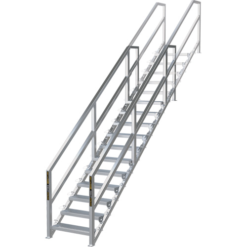 Syst&egrave;me d'escalier modulaire pour la construction de 11-16 marches SmartStairs, 120" ha Les Fournitures Industrielles Méga
