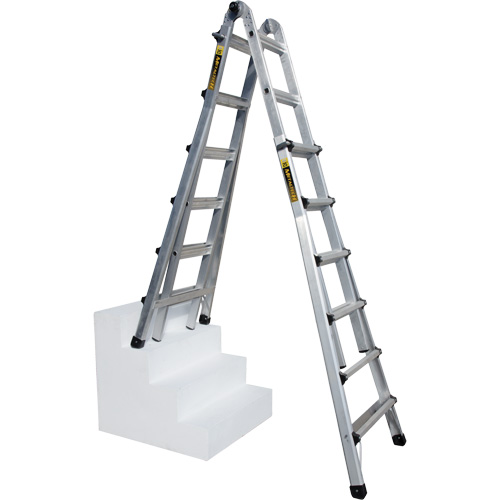 &eacute;chelle t&eacute;lescopique multifonction, Aluminium, 300 lb Les Fournitures Industrielles Méga