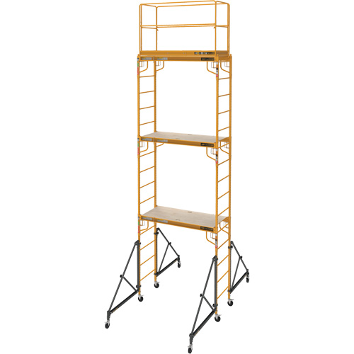 Complete 18' Drywall  Baker Scaffold Tower Set, 122" D x 236" H Les Fournitures Industrielles Méga