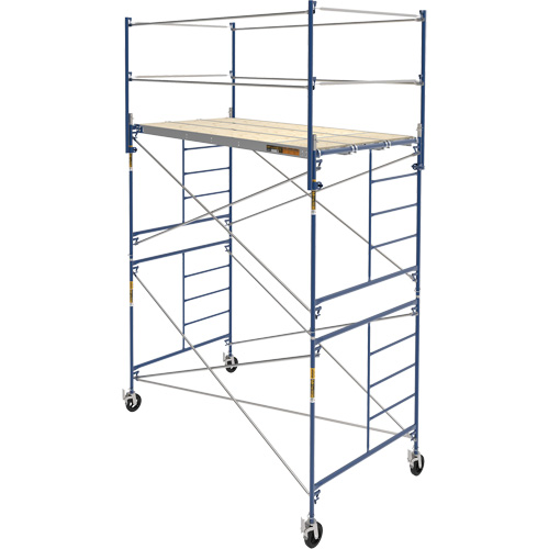 Complete Scaffold Tower with Casters, 66-2/10" D x 177-1/2" H Les Fournitures Industrielles Méga