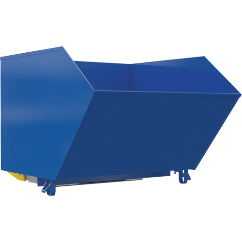 Heavy-Duty H-Style Bump & Dump Hopper, Steel, 1-1/2 cu.yd., Blue Les Fournitures Industrielles Méga