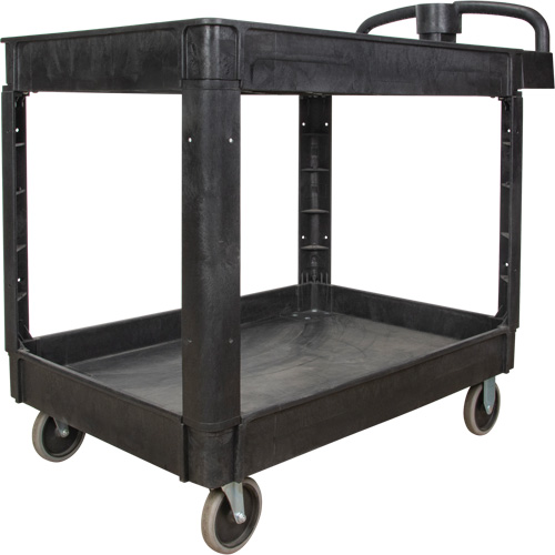 Chariot utilitaire, 2 tiers, 25-5/8" x 33-1/2" x 43-3/4", Capacit&eacute; 550 lb Les Fournitures Industrielles Méga