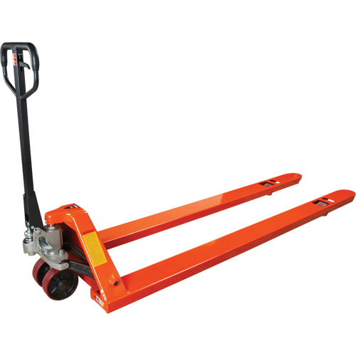 8' Long Fork Hydraulic Pallet Trucks, 96" L x 27" W, 4400 lbs. Capacity Les Fournitures Industrielles Méga