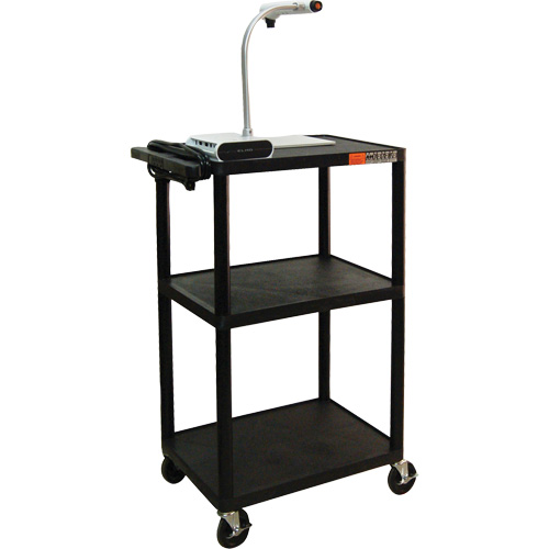 Electric Utility Cart, 3 Tiers, 24" x 42" x 18", 300 lbs. Capacity Les Fournitures Industrielles Méga